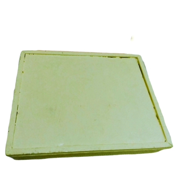 Vintage Handpainted Wooden Jewelry Box Pink Red Floral storage organizer - Picture 4 of 5